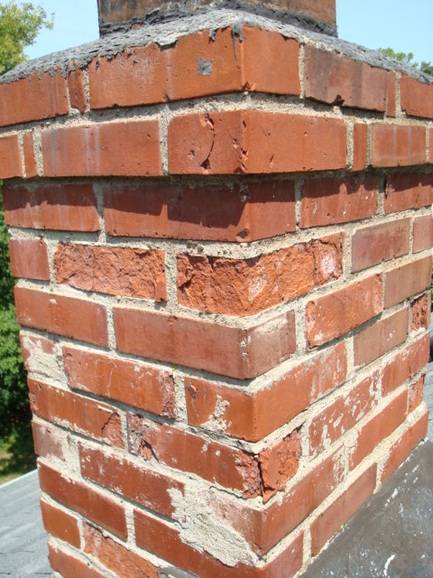 spalling bricks